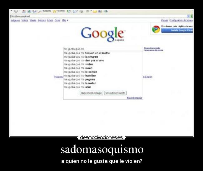sadomasoquismo - a quien no le gusta que le violen?
