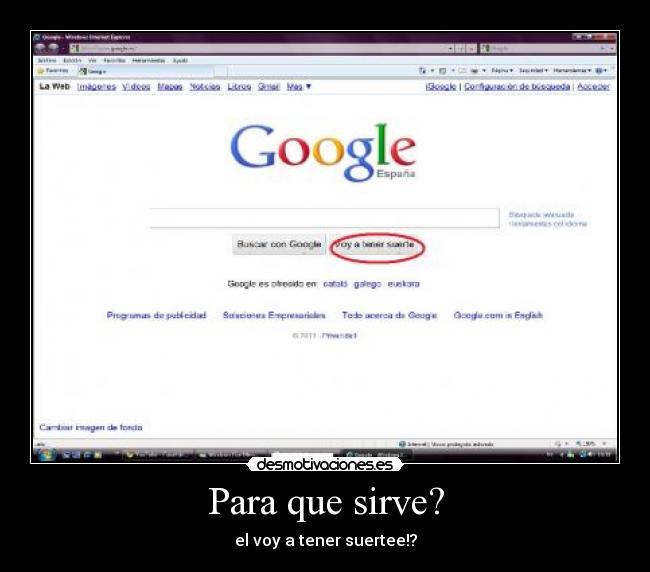 Para que sirve? -