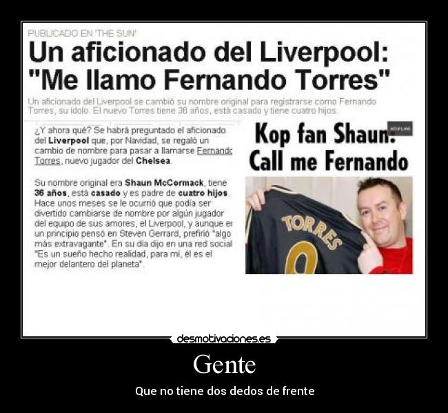 Gente - Que no tiene dos dedos de frente