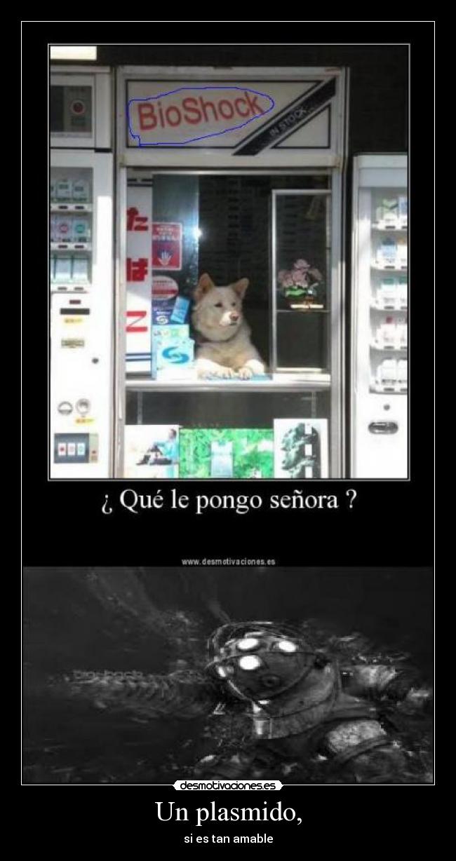 Un plasmido, - si es tan amable