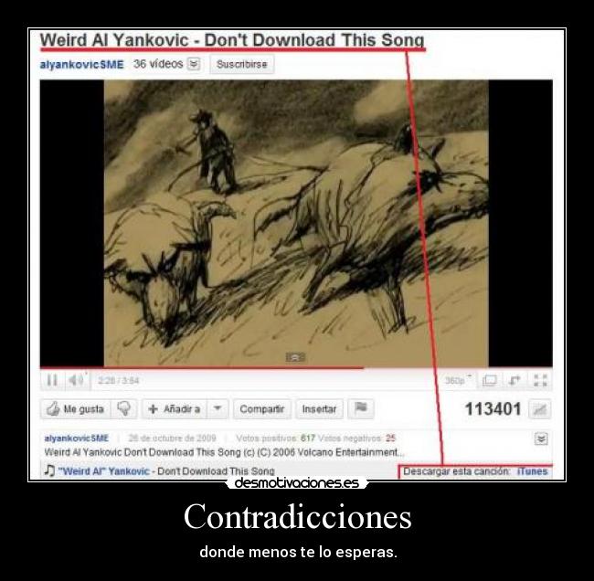 Contradicciones - donde menos te lo esperas.