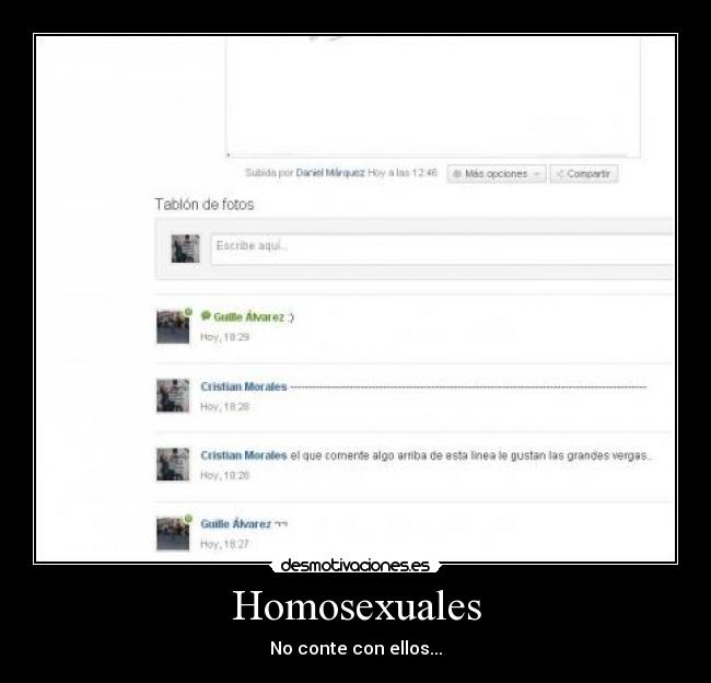 Homosexuales - No conte con ellos...