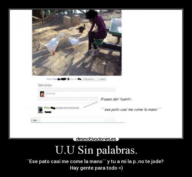 U.U Sin palabras. - 