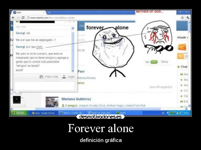 Forever alone - definición gráfica