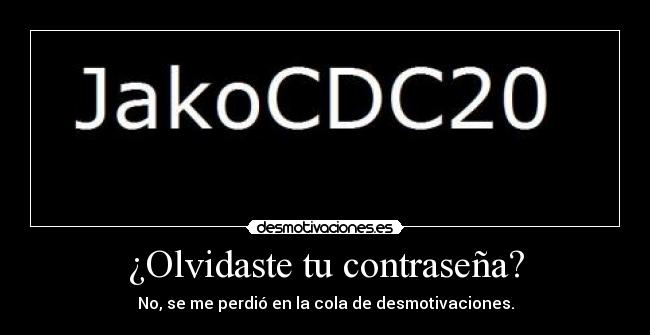 ¿Olvidaste tu contraseña? - 