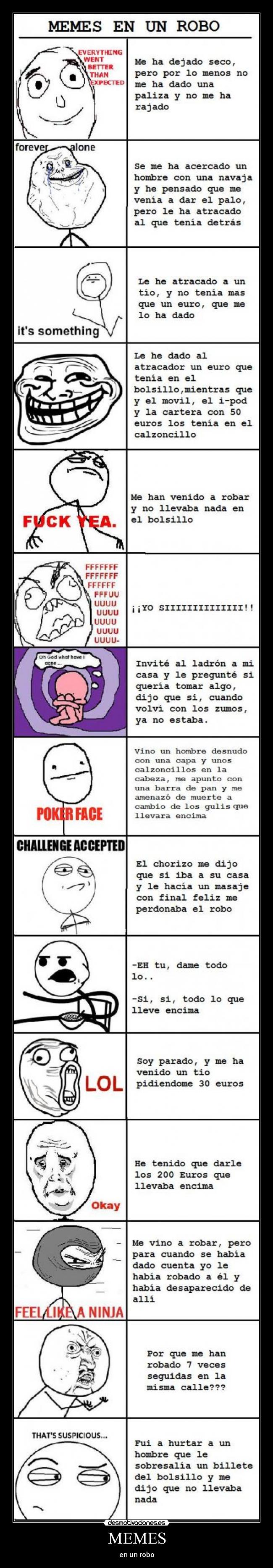 MEMES - en un robo