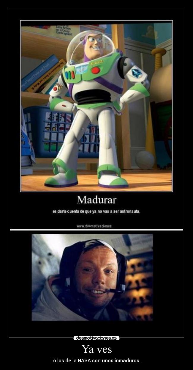 carteles astronauta nasa madurar desmotivaciones