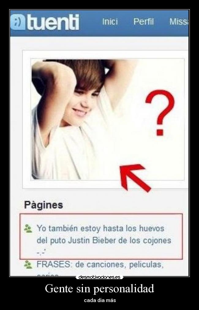 Gente sin personalidad -