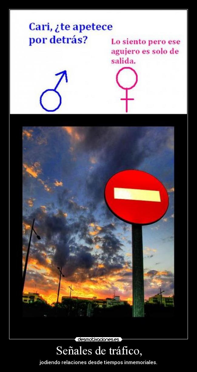 Señales de tráfico, -