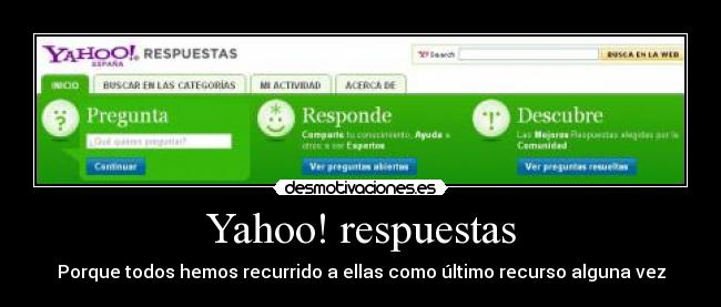 Yahoo! respuestas -