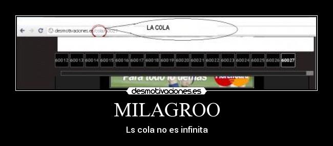 MILAGROO - Ls cola no es infinita