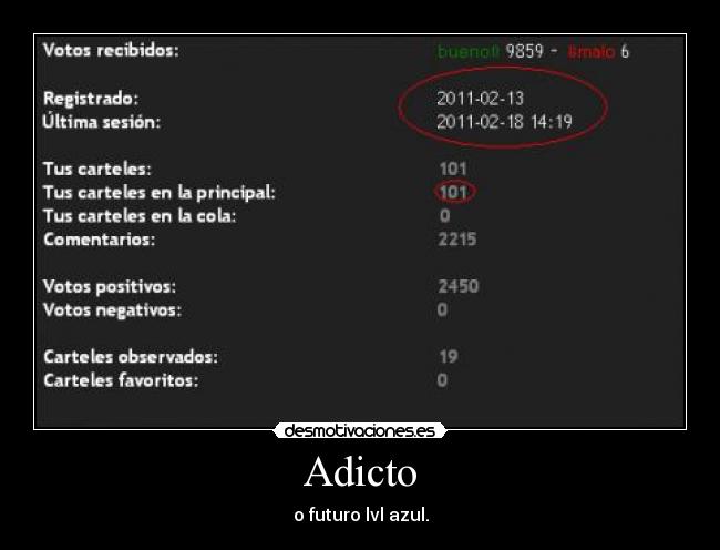 Adicto - o futuro lvl azul.