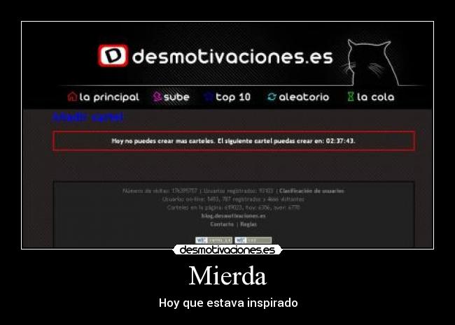 Mierda - Hoy que estava inspirado