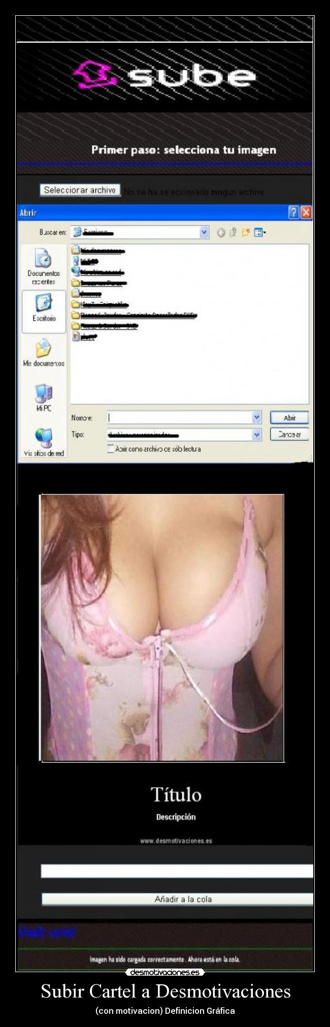 Subir Cartel a Desmotivaciones - (con motivacion) Definicion Gráfica