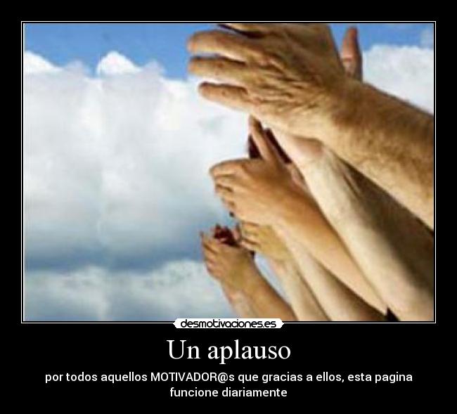 Un aplauso -