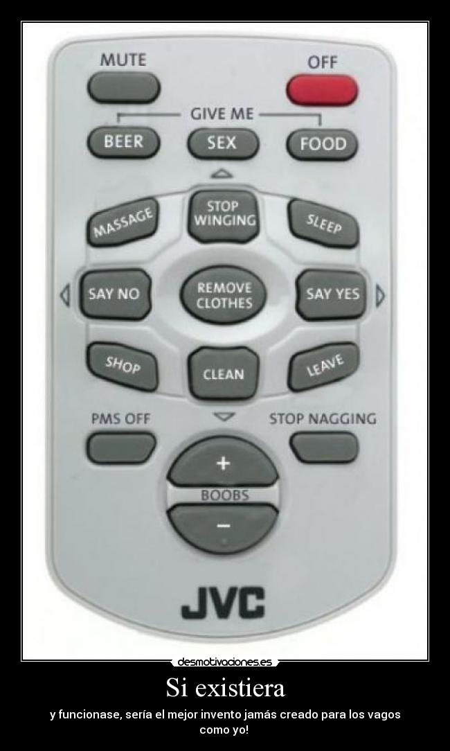 Si existiera - y funcionase, sería el mejor invento jamás creado para los vagos como yo! 