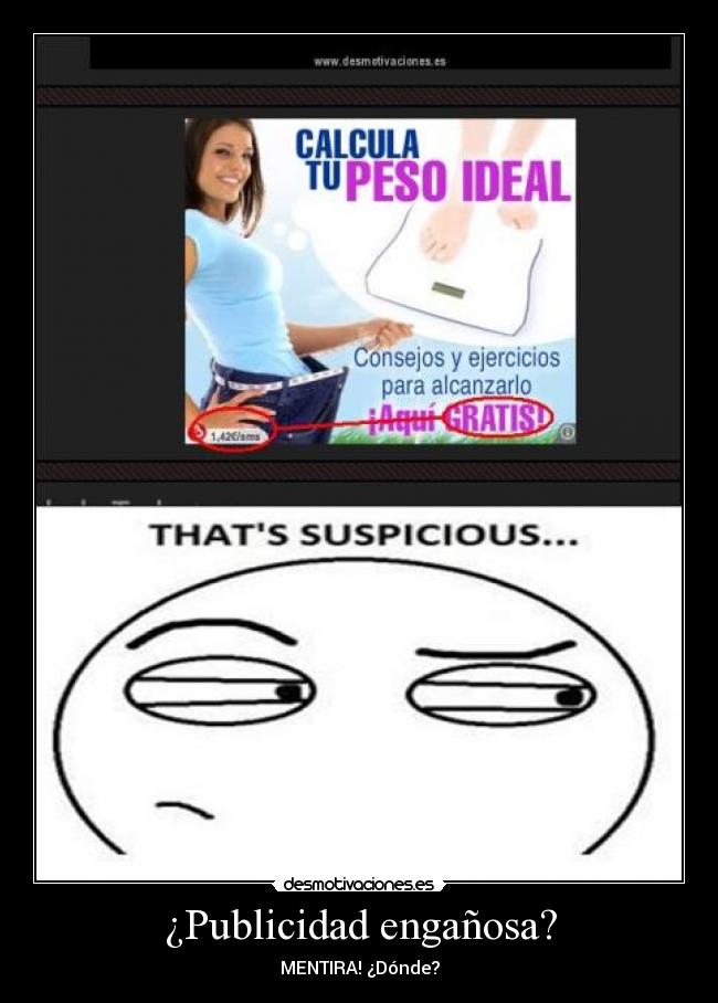 ¿Publicidad engañosa? - 