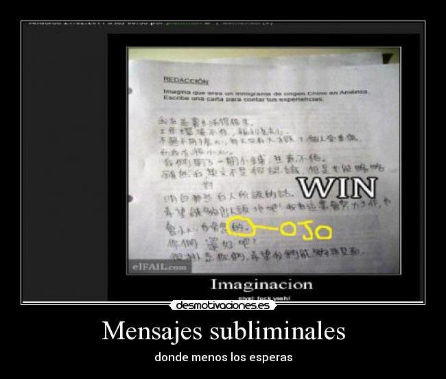 Mensajes subliminales -