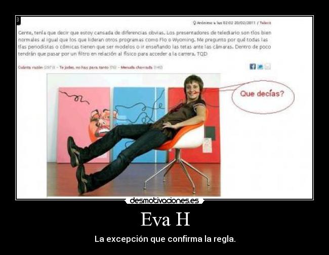Eva H - La excepción que confirma la regla.