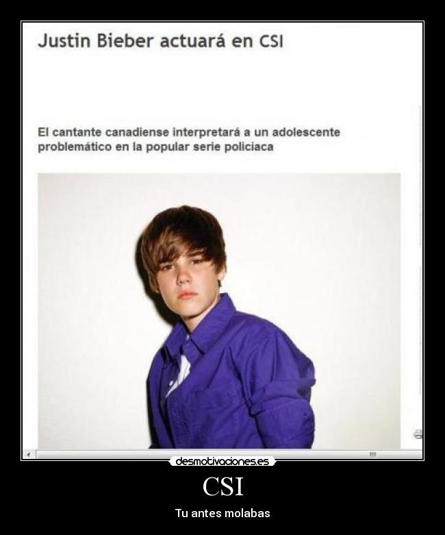 CSI - Tu antes molabas