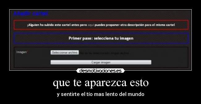 que te aparezca esto - y sentirte el tío mas lento del mundo