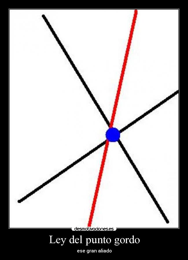 Ley del punto gordo - ese gran aliado