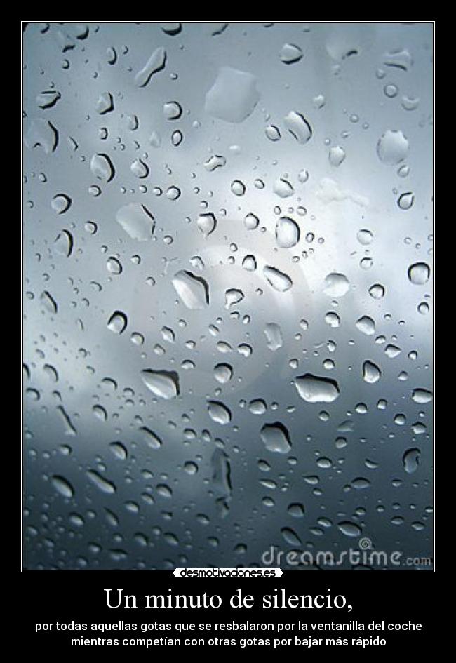 Un minuto de silencio, -