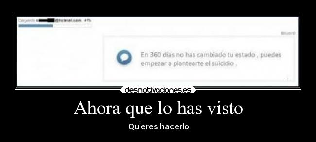 Ahora que lo has visto - 