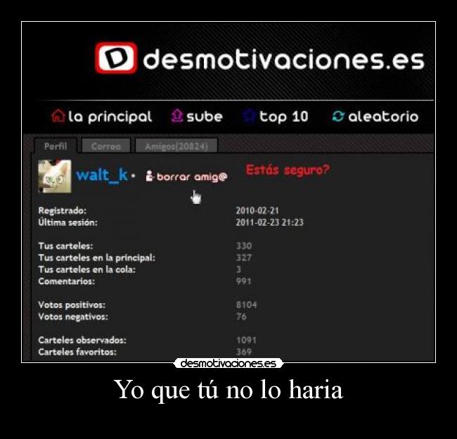 Yo que tú no lo haria - 