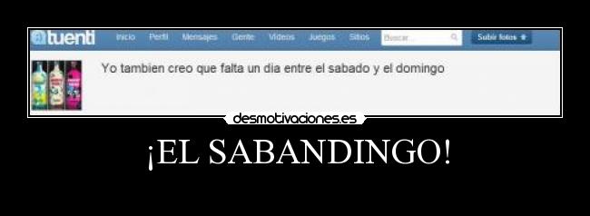 ¡EL SABANDINGO! - 