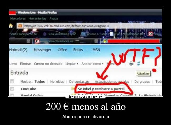 200 € menos al año - Ahorra para el divorcio