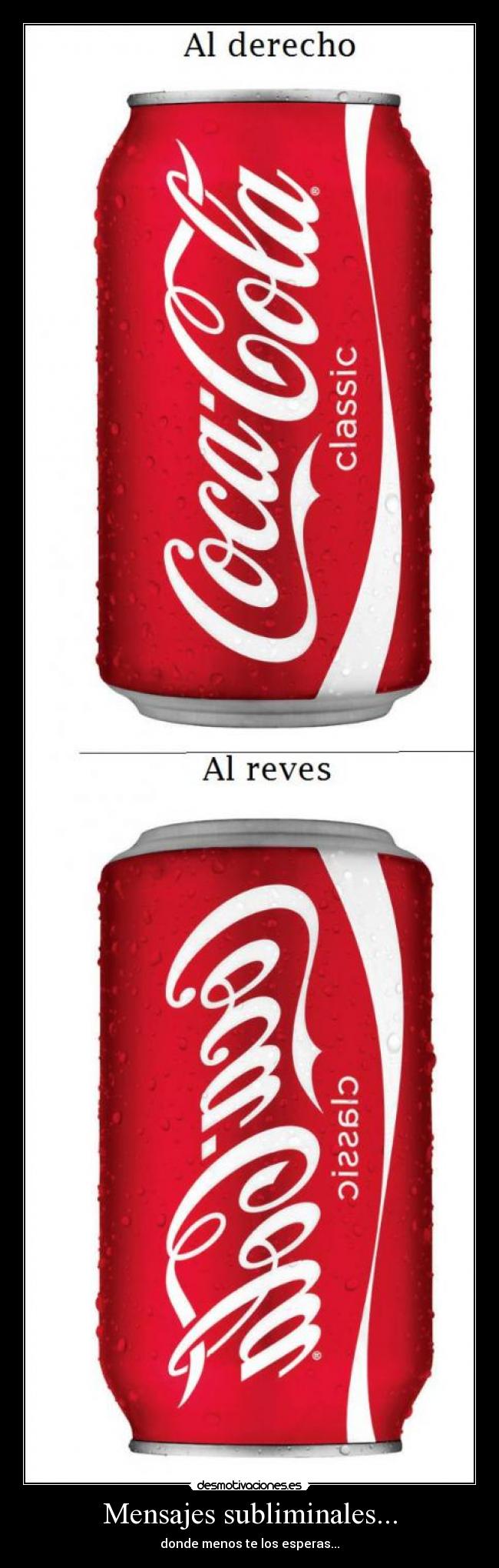 Mensajes subliminales... - donde menos te los esperas...