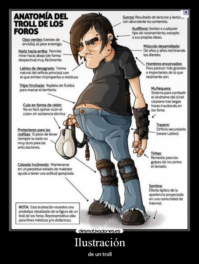 Ilustración - de un troll