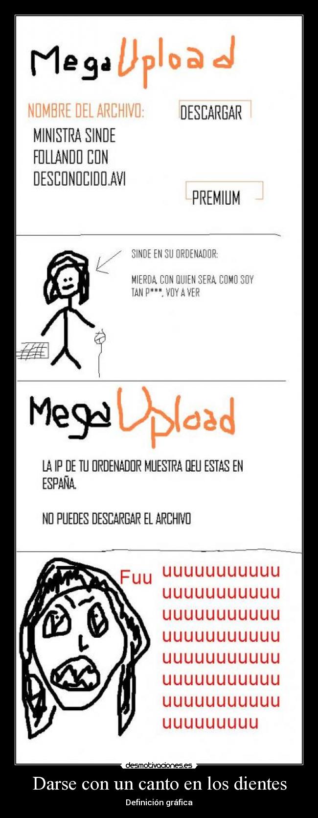 Darse con un canto en los dientes -