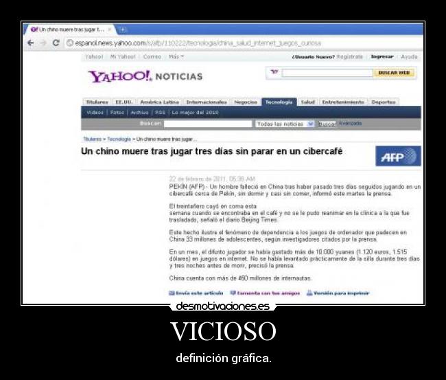 VICIOSO - definición gráfica.
