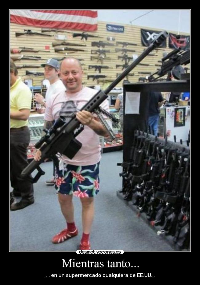 Mientras tanto... - ... en un supermercado cualquiera de EE.UU...