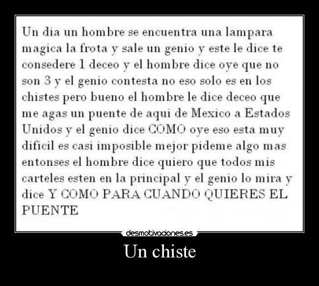 Un chiste -