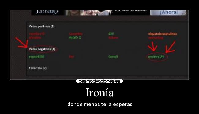 Ironía - donde menos te la esperas