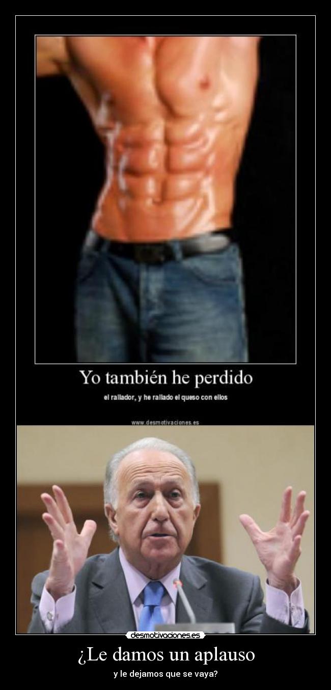 ¿Le damos un aplauso -