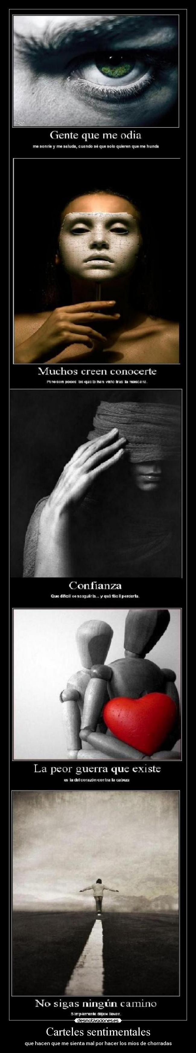 Carteles sentimentales -