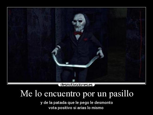 Me lo encuentro por un pasillo -