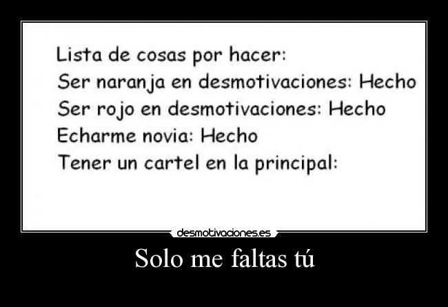 Solo me faltas tú -