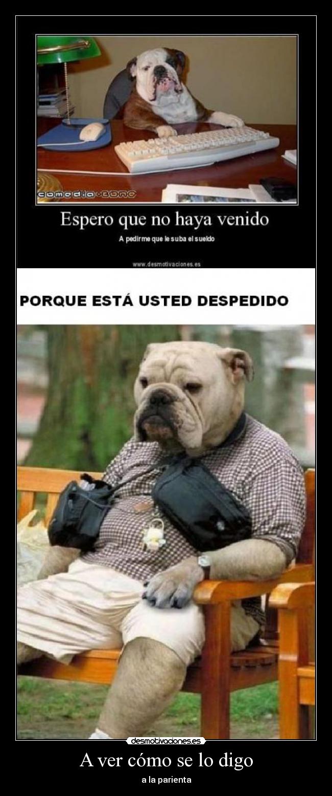 A ver cómo se lo digo -