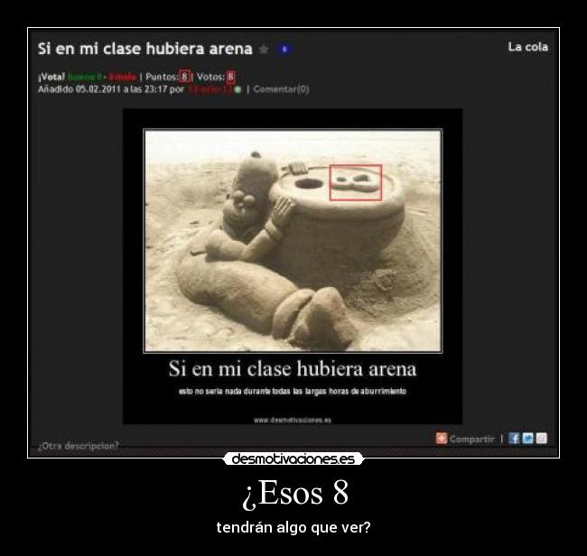 ¿Esos 8 - tendrán algo que ver?