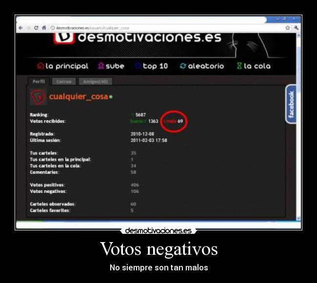 carteles votos negativos desmotivaciones