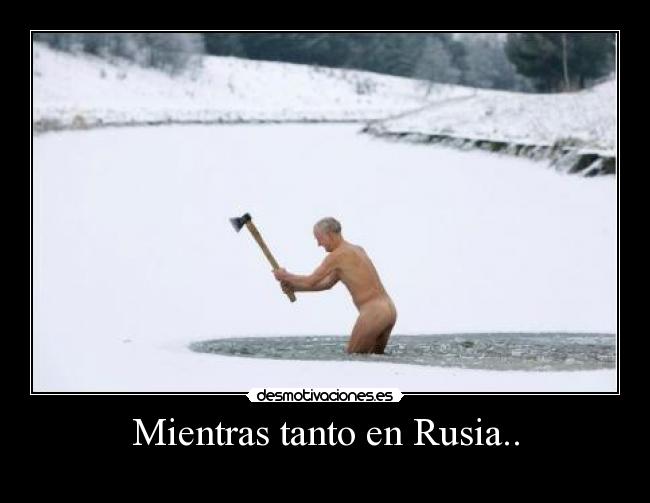 Mientras tanto en Rusia.. -