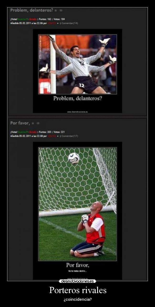 Porteros rivales - 