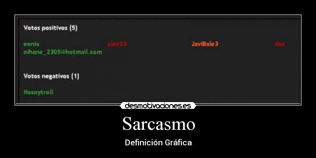 Sarcasmo -