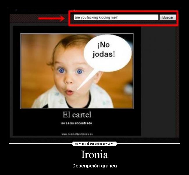 Ironia - Descripción grafica