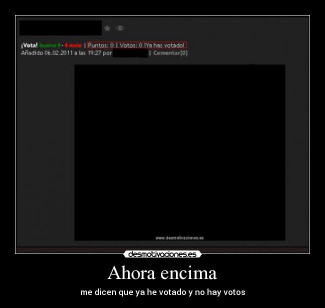 Ahora encima - me dicen que ya he votado y no hay votos